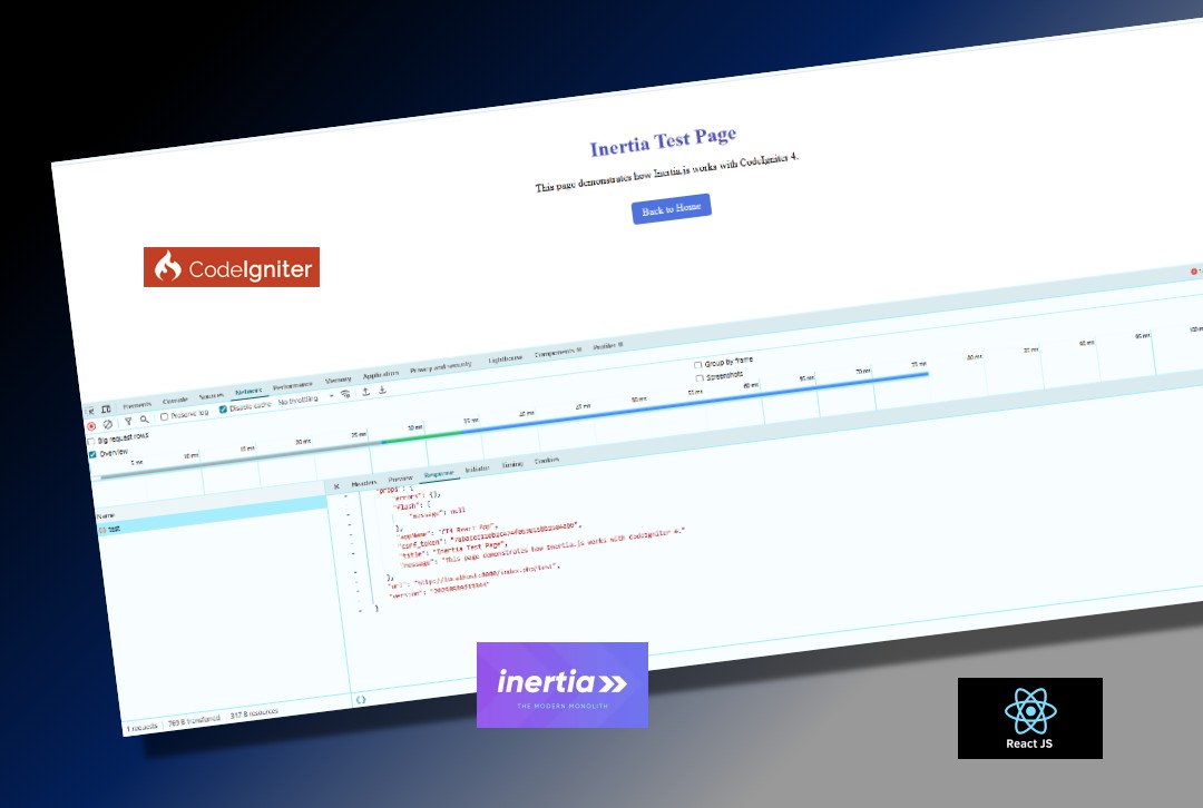 CodeIgniter 4 with Inertia.js