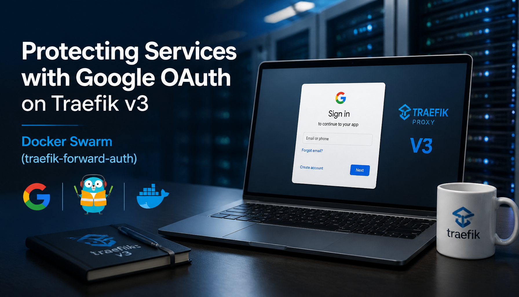 Protecting Services with Google OAuth on Traefik v3 — Docker Swarm (traefik-forward-auth)