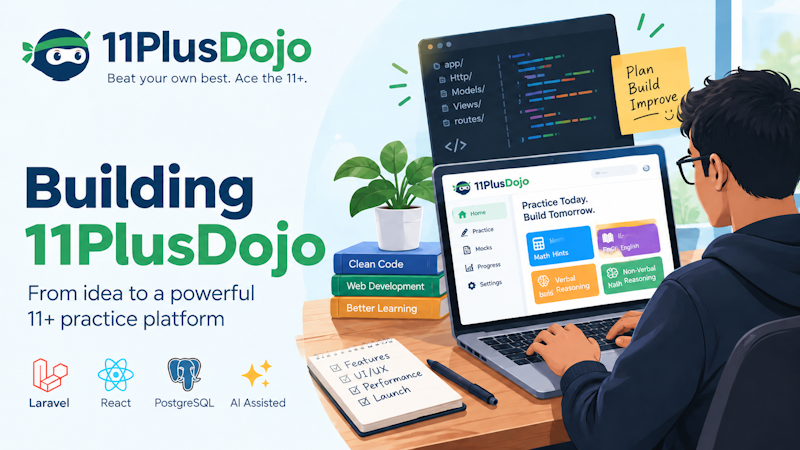 Building 11+ Dojo: How I Used AI to Ship a Full-Stack EdTech Product Solo